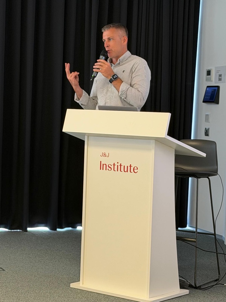 Industry workshop at the Johnson & Johnson Institute Oleksii Sologub leading an industry workshop at the Johnson & Johnson Institute